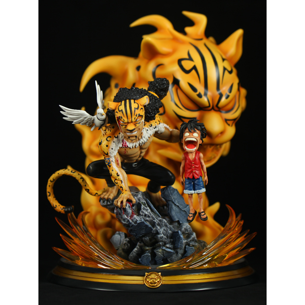 Resin BBT Studio Rob Lucci CP 9 vs Monkey D Luffy - Action Figure Original - One Piece - Statue