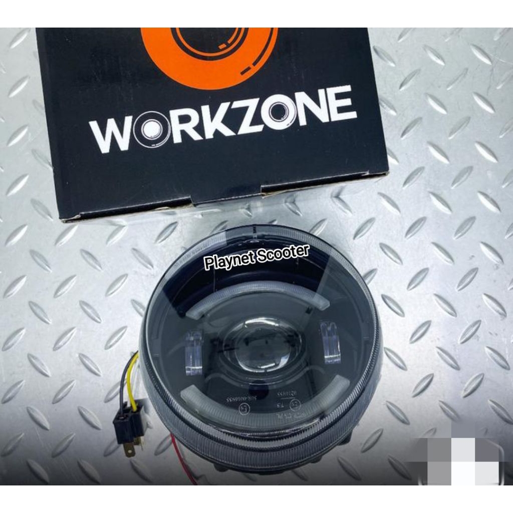 Lampu Depan Headlamp Workzone Daymaker Led 1 Vespa GTV Sei Giorni Non Keyless