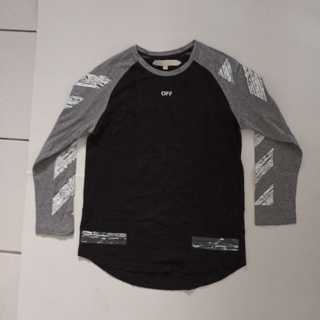 Kaos Lengan Panjang Anak Off White