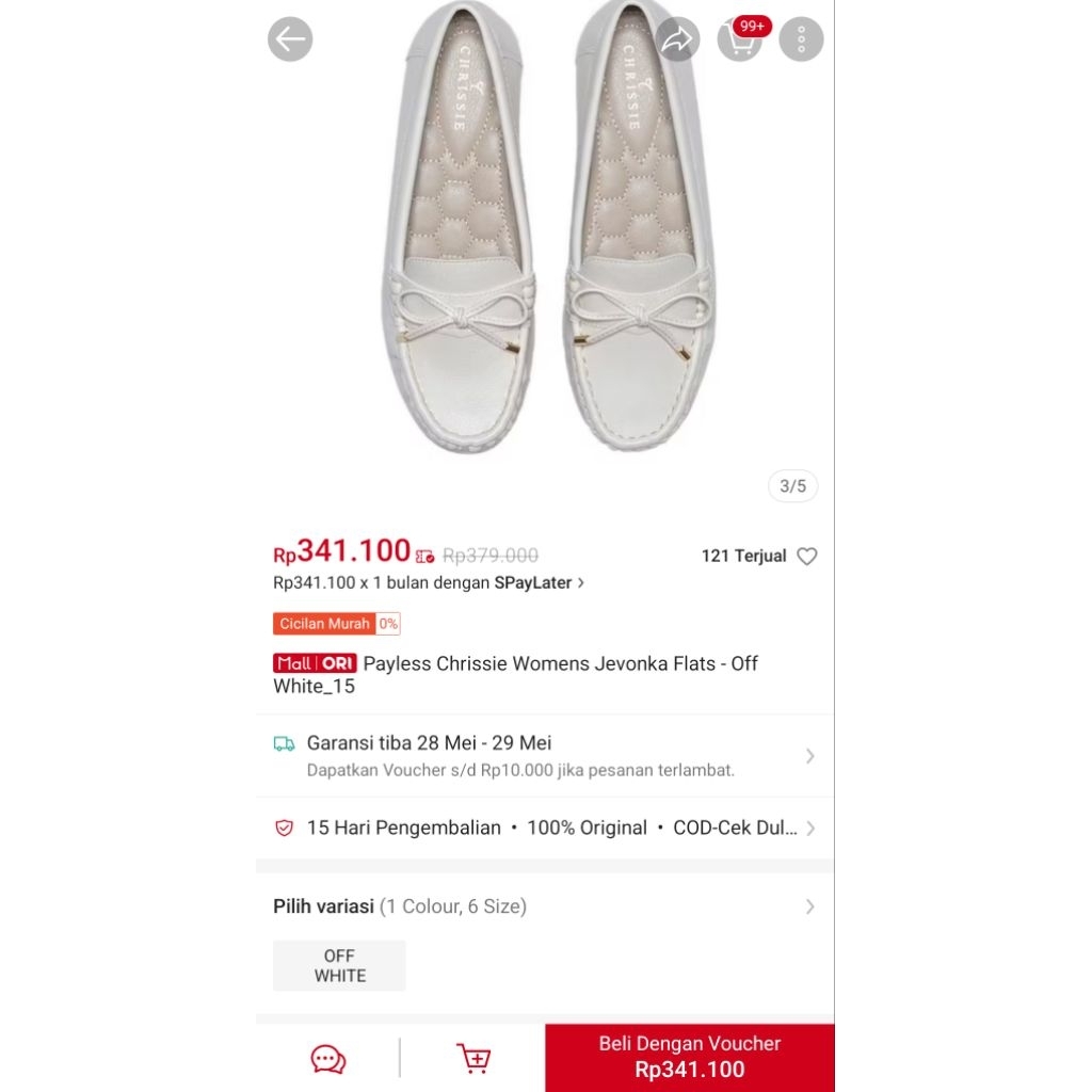 Payless Flat Shoes Size 37