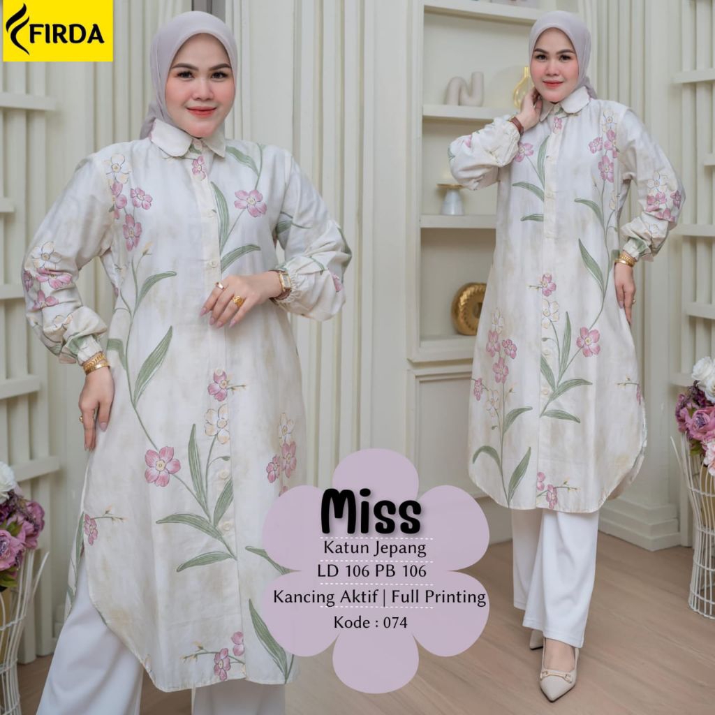 MAUDY DAN  LONG TUNIK BAHAN KATUN JEPANG,TERSDIA SIZE JUMBO