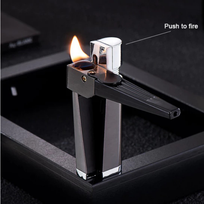 Open Flame Pipe Lighter Creative Metal Multifunctional