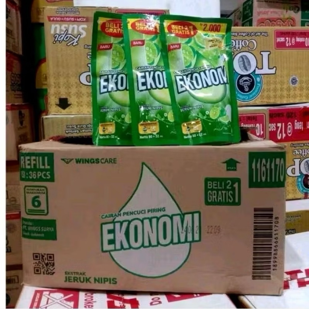 (1 Dus isi 36 pcs) Promo Ekonomi Cair 2000 / Sabun Cuci Piring Ekonomi