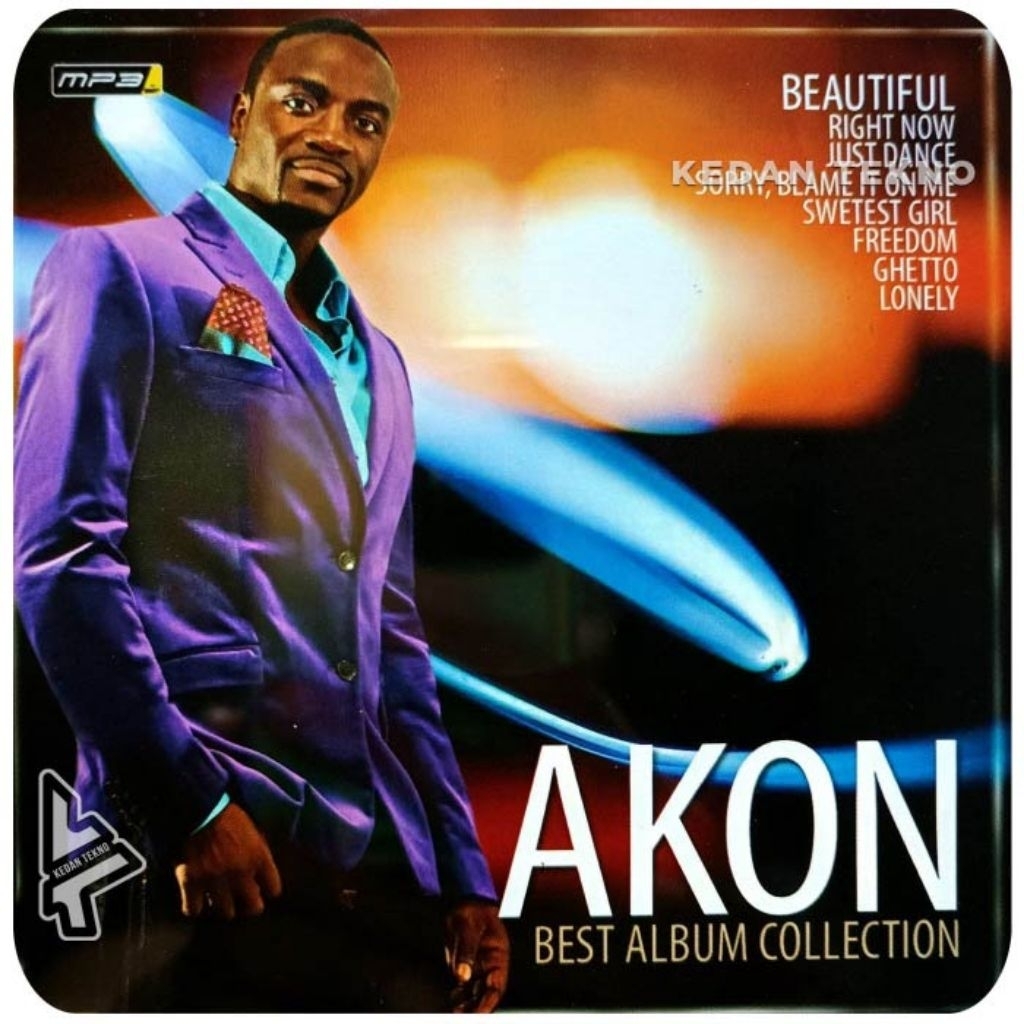 kaset Mp3 Audio Lagu AKON - BEST ALBUM JUSTINE
