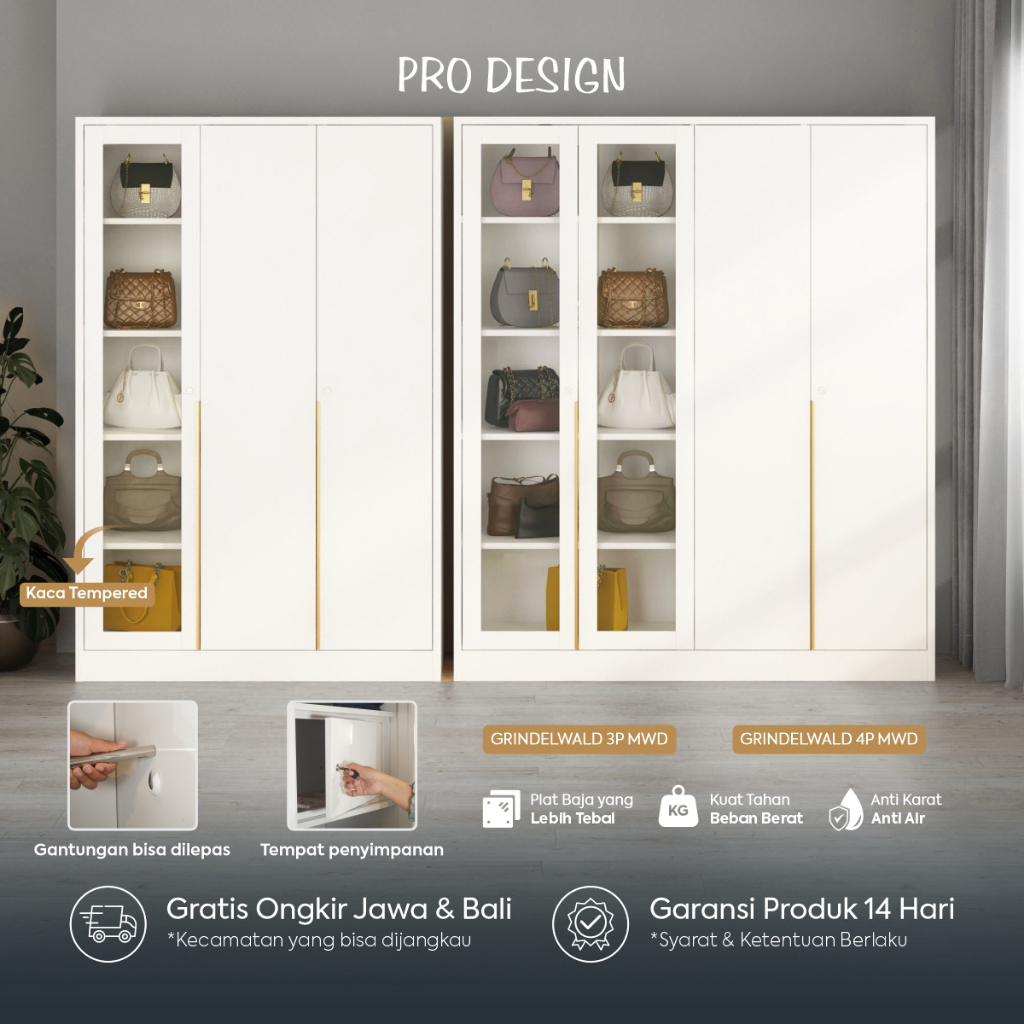 Pro Design Grindelwald MWD Lemari Pakaian Besi