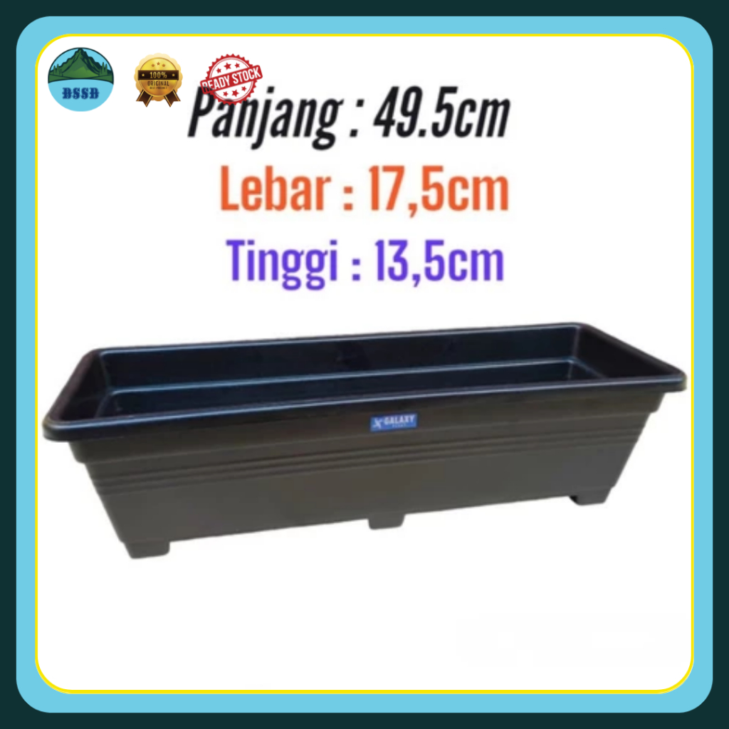 Pot Tanaman Persegi | Pot Persegi Panjang | Pot tanaman Panjang | Pot Hitam