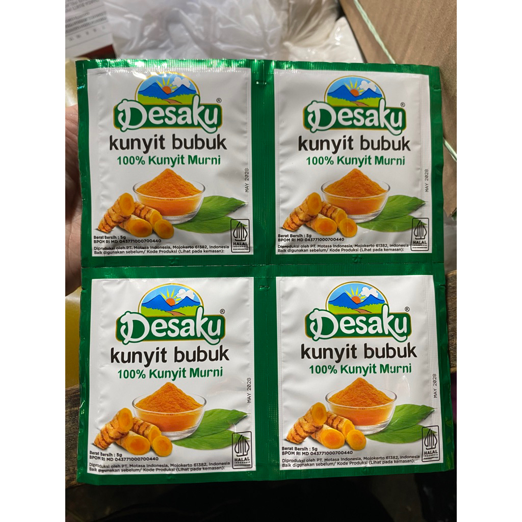 

Desaku Kunyit bubuk | 1 renceng isi 12 | Kunyit bubuk