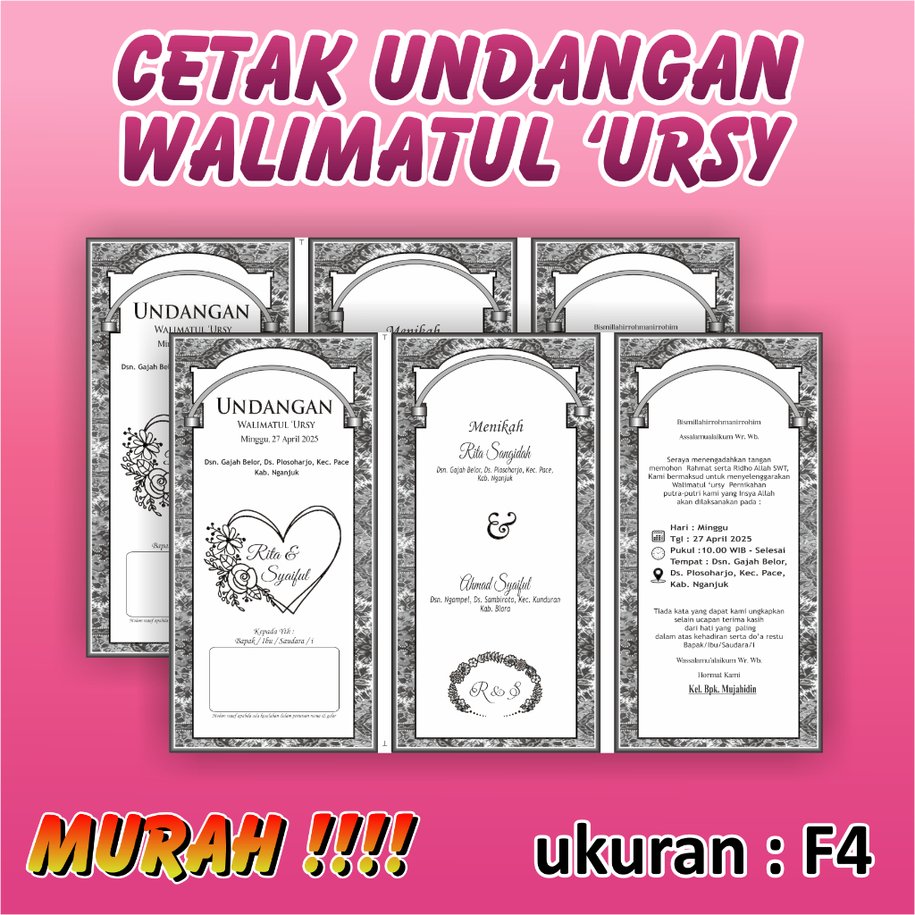 UNDANGAN WALIMATUL 'URSY