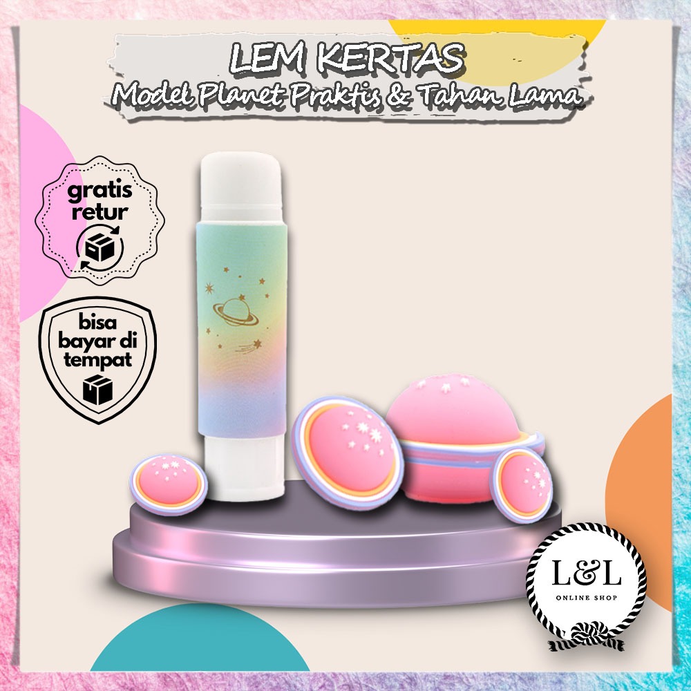 

Lem Kertas Imut Model Planet Lem Praktis untuk Sekolah Lem Kertas Karakter Planet Lucu DIY Lem Kertas Anak Motif