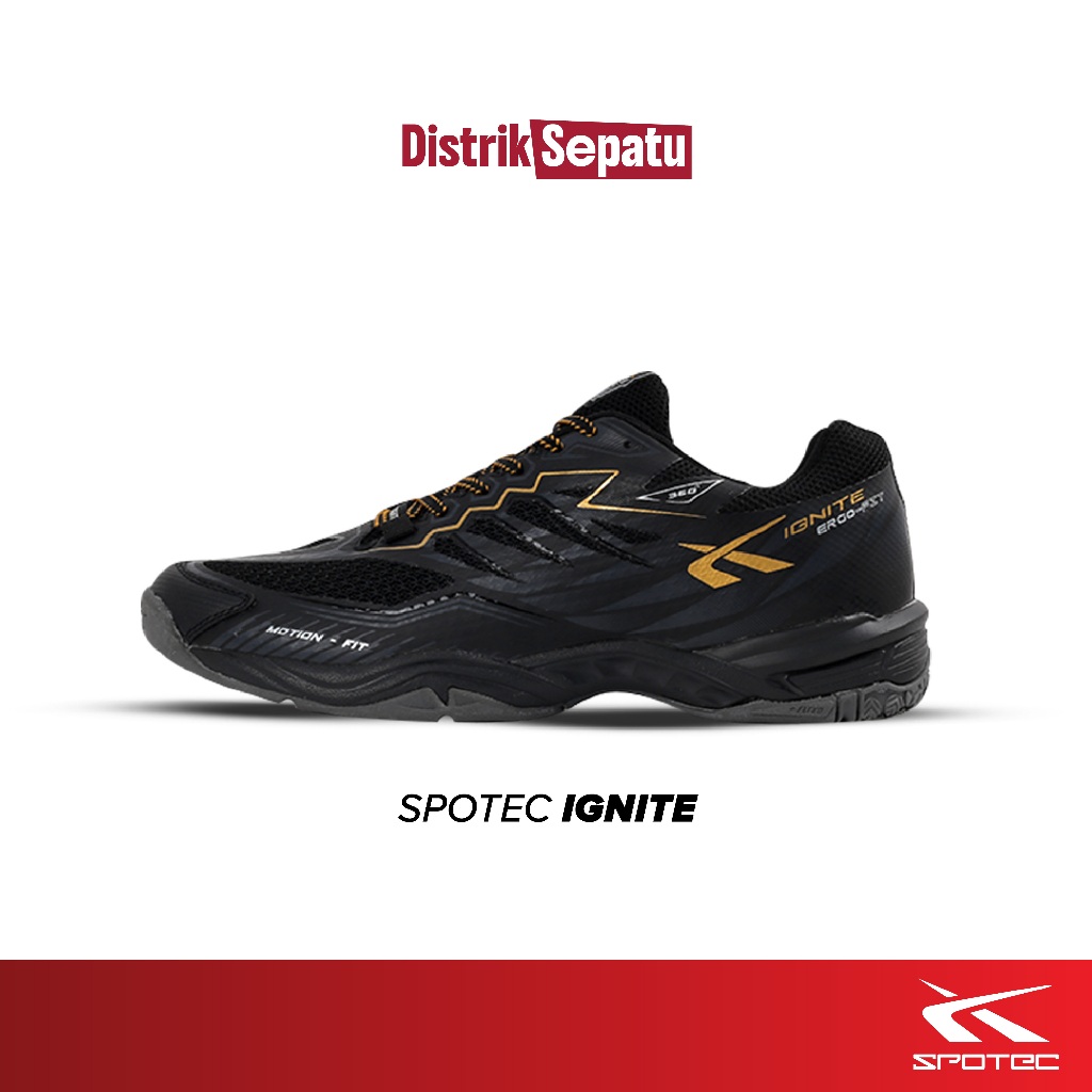 Spotec Ignite | Sepatu Badminton | Sepatu Olahraga Pria Wanita | Sepatu Bulu Tangkis 100% ORIGINAL