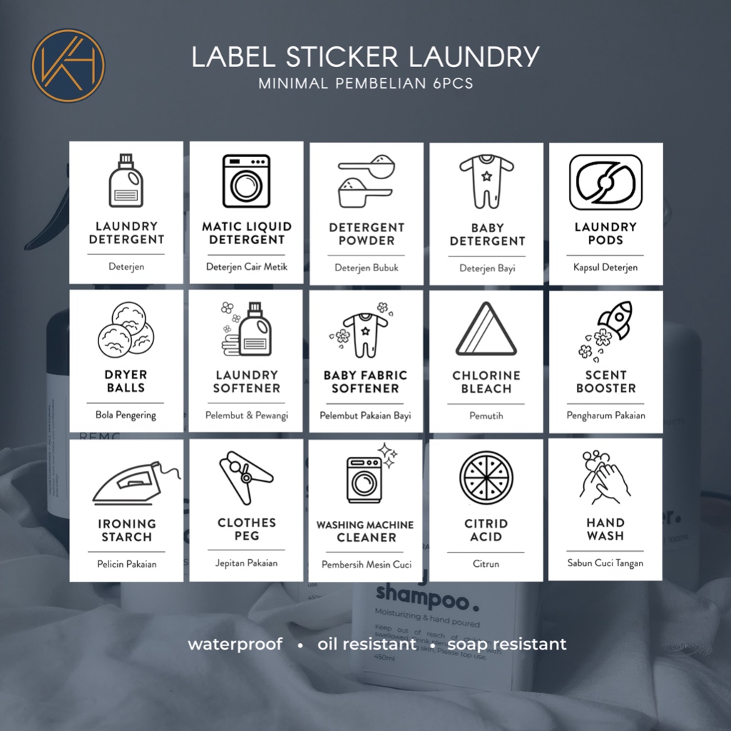 Label Sticker Laundry
