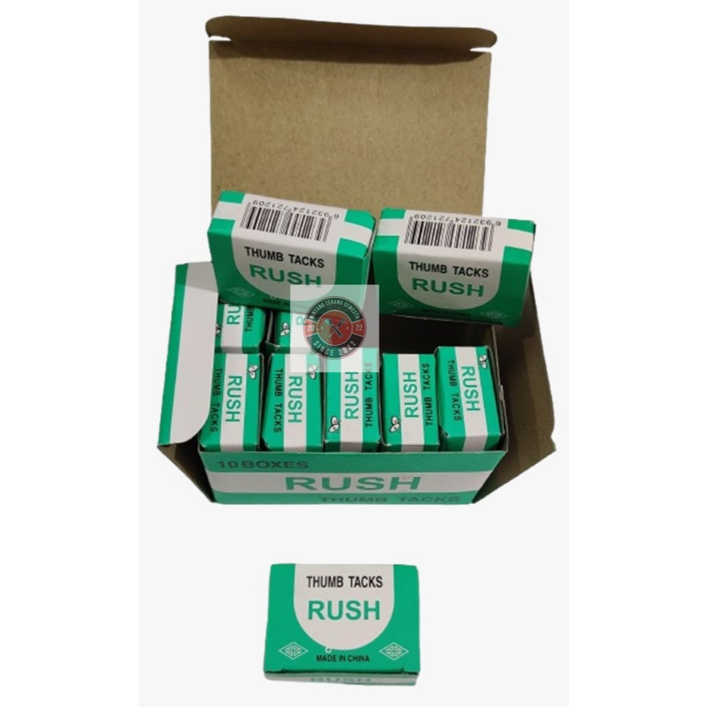 

PAKU PAYUNG / PINES (THUMB TACK) 1 PAK ISI10 BOX KECIL BTS