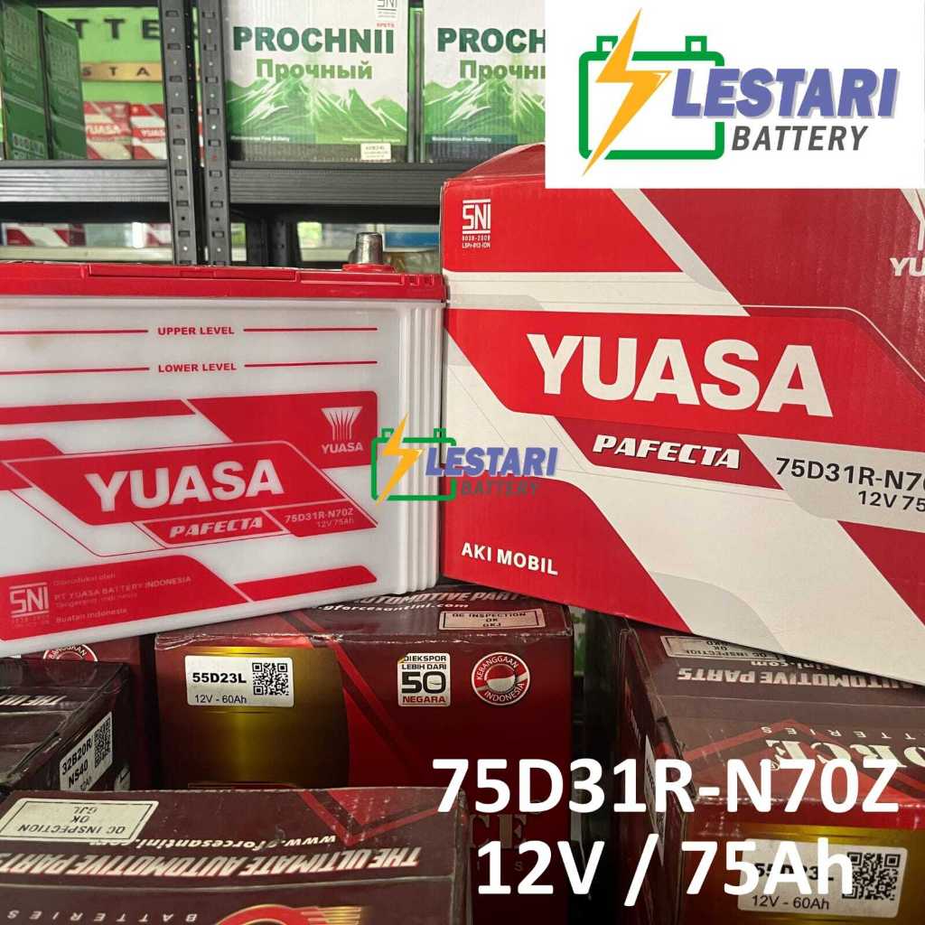Aki Mobil Basah Yuasa 75D31R / N70Z / N 70Z / N70 Z