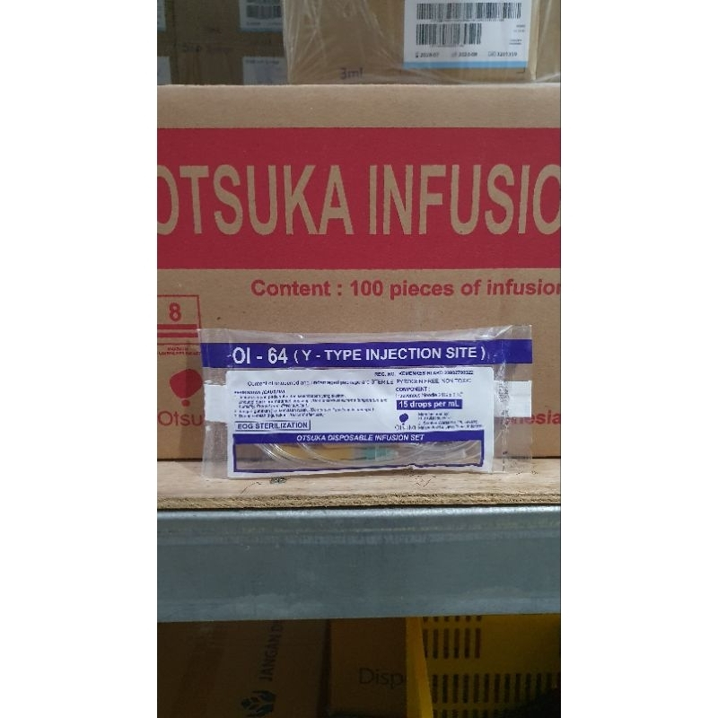 Infusion Set Adult Y Type OTSU OI-64 / Alat Selang Infus Set Dewasa (Pcs)
