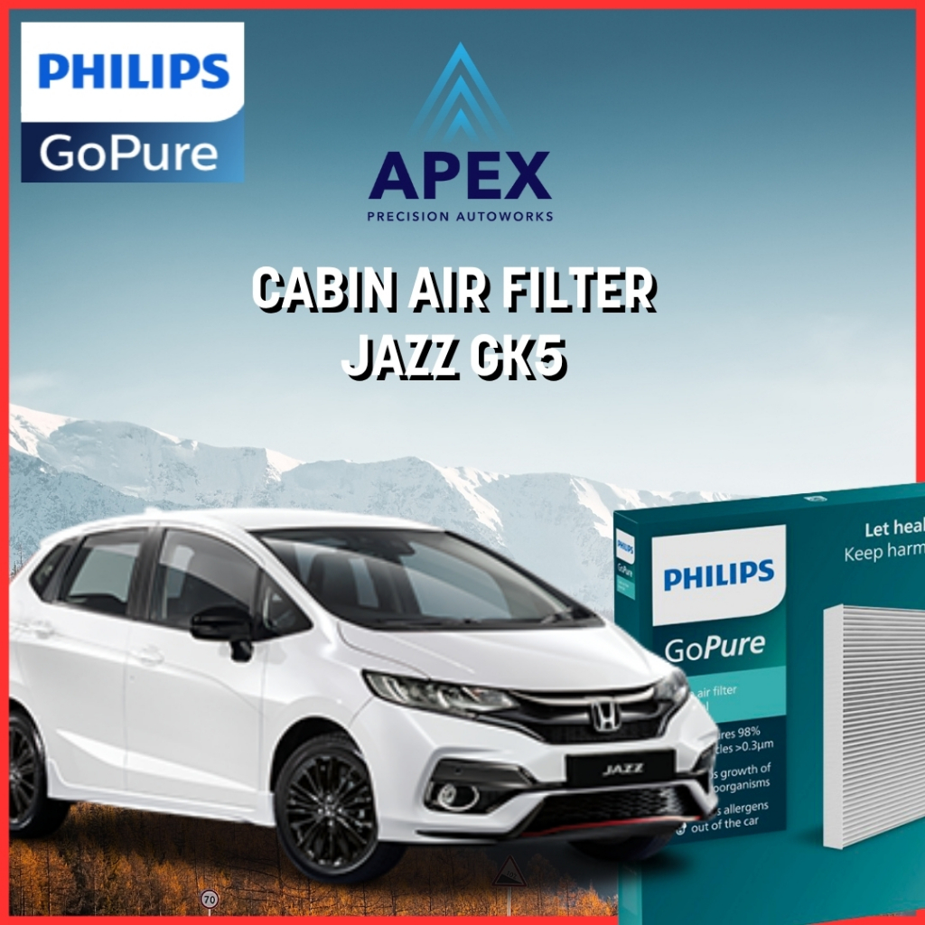 PHILIPS GOPURE CABIN AIR FILTER / FILTER AC JAZZ GK5