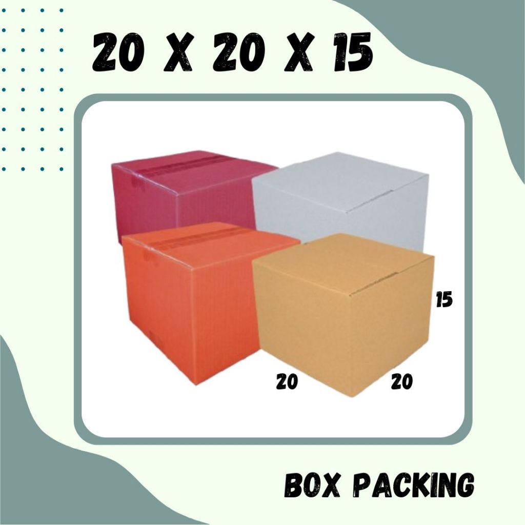

Box 20x20x15 Kardus A1 Packing Olshop Karton Dus Souvenir Kotak Kemasan Jamu Madu Assesoris Kosmetik