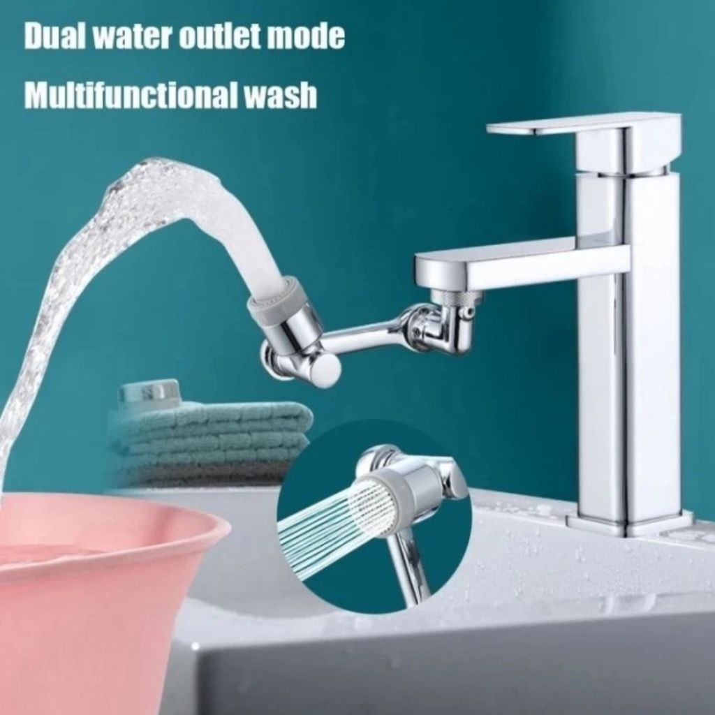 Faucet Extender Sambungan Kepala Kran Segala Arah Wastafel Kran Air