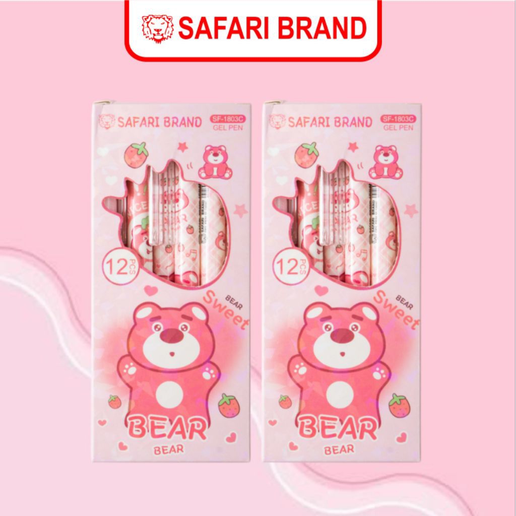 

(SF 1803C - LUSIN) Click Gel Gell Pen Pulpen Bulpen Ballpoint Bolpoin Bolpen Gell Jel Gel motif anak perempuan kartun cartoon karakter