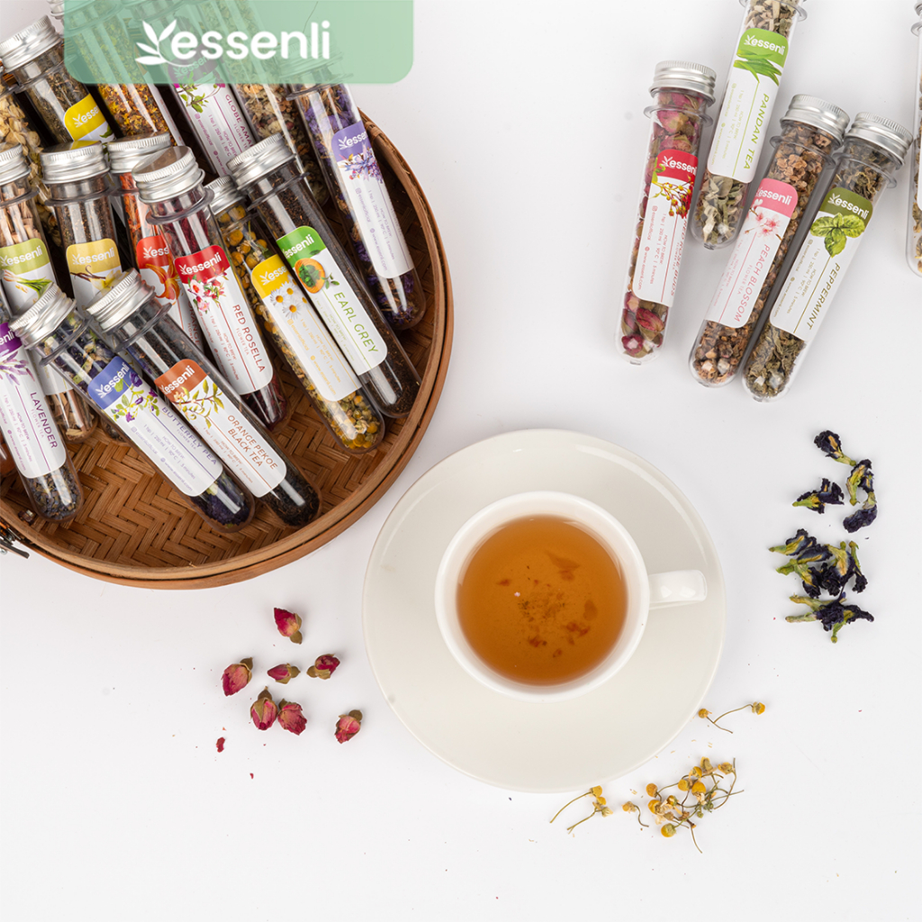 

ESSENLI Flower Tea in Tube Jar / Souvenir Teh