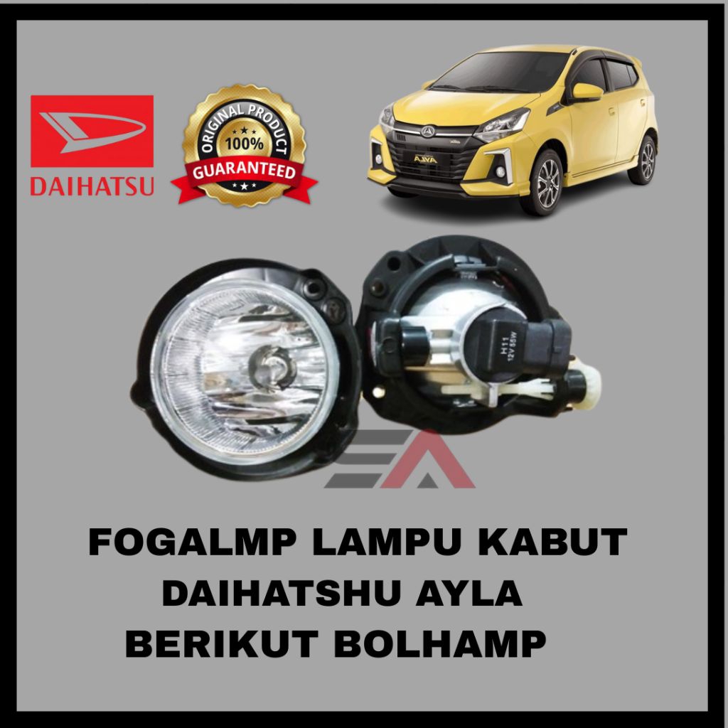 FOGLAMP ATAU LAMPU KABUT UNTUK MOBIL AYLA 2012-2018