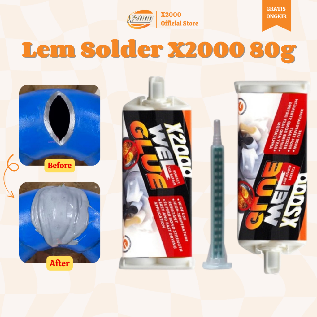 

ucl_gramari - lem solder x2000 jepang 80g - tahan panas, tahan benturan