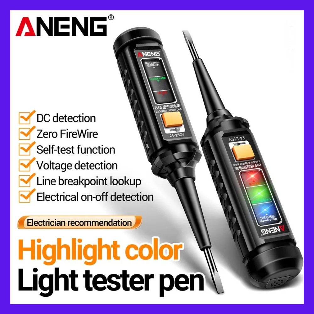 ANENG Multimeter Tespen Tester AC Voltage NCV Sound Alarm Tespen Listrik Cek Kabel Putus