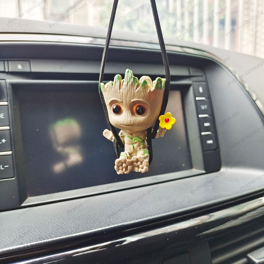 Gantungan Mobil estetik marvel groot decorative mini