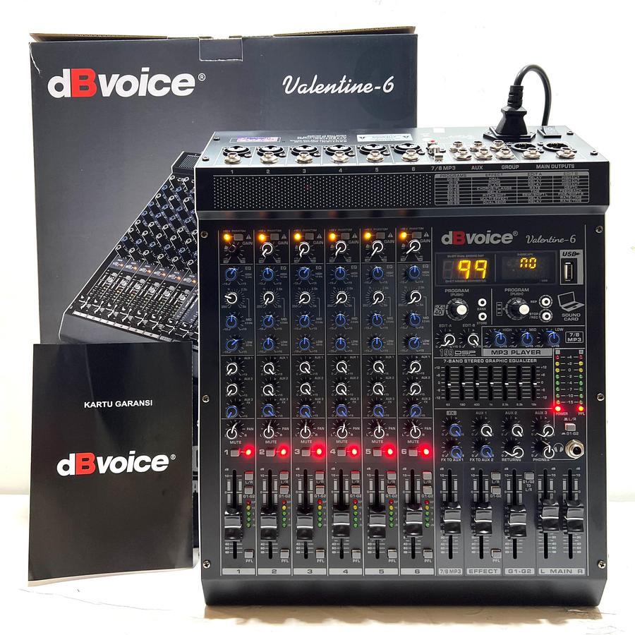 PROFESSIONAL MIXING CONSOLE DBVOICE VELANTINE-6 6CHANNEL MIXER