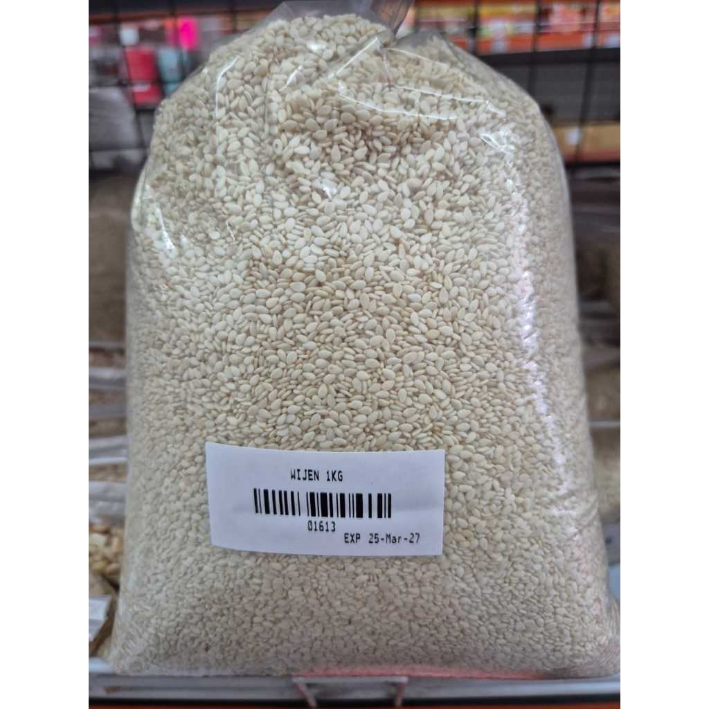 

wijen putih 1kg/ biji wijen/ White Sesame Seed 1 Kg