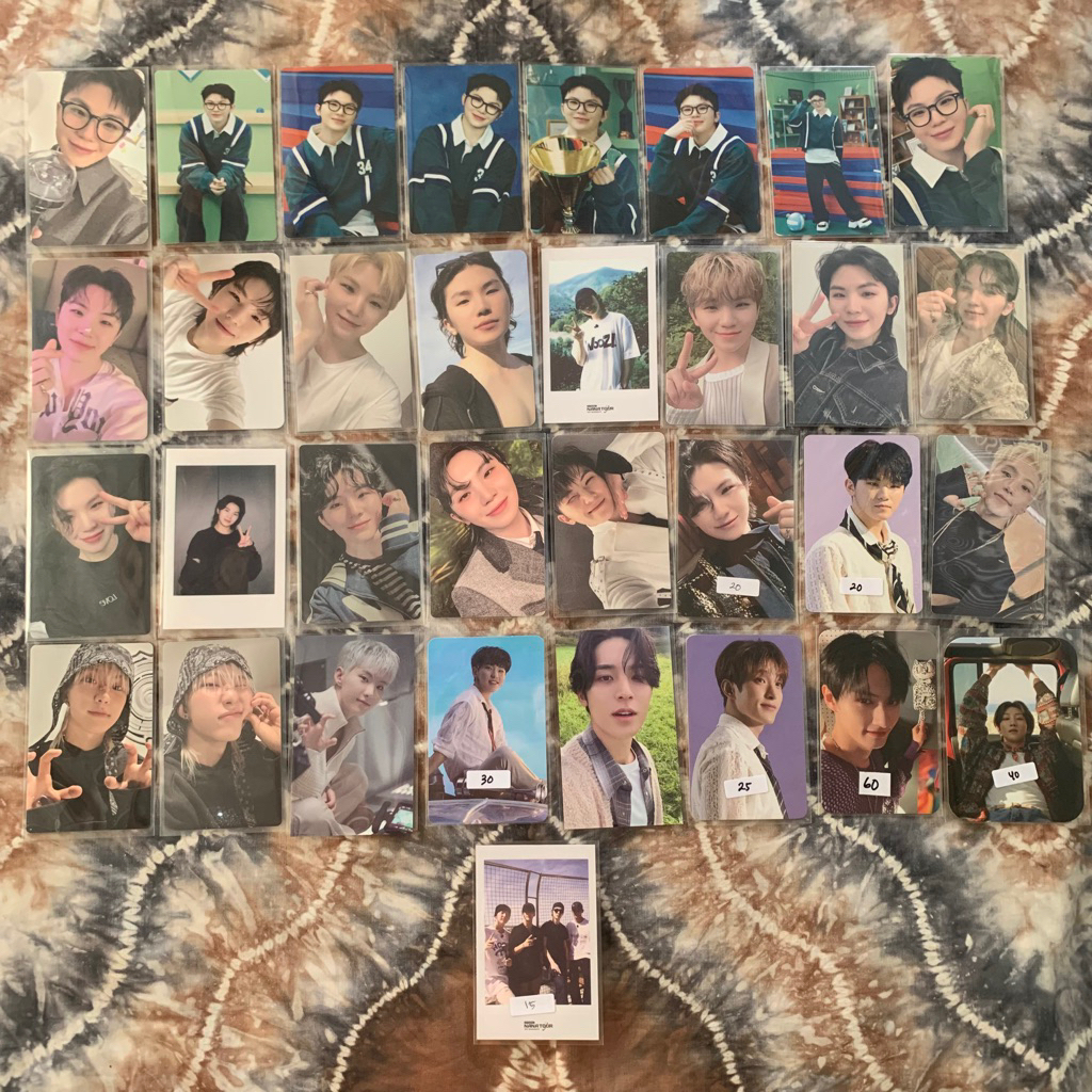 [READY] PHOTOCARD PC WOOZI HOSHI MINGYU THE8 DK LEE JIHOON SEVENTEEN MEMBERSHIP HOTEL FML HEAVEN SEC