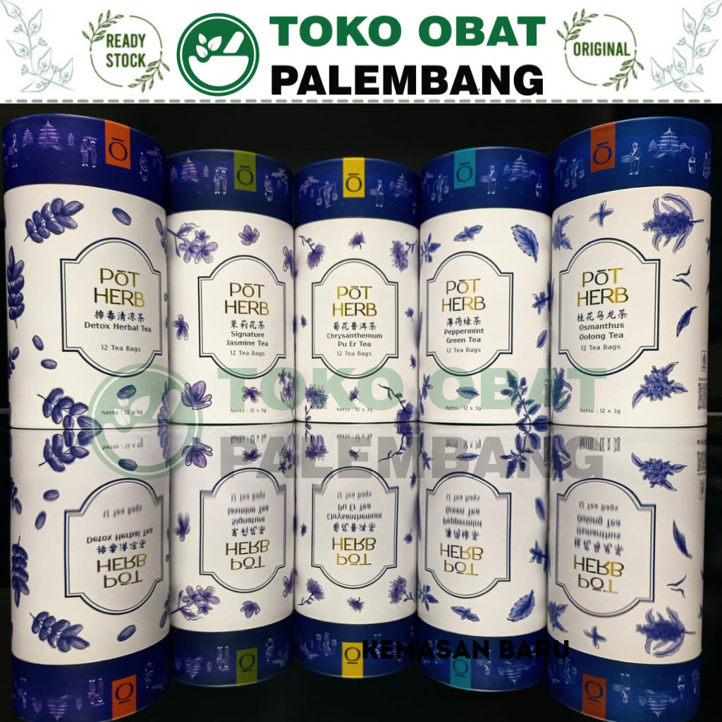 

POT HERB THE DETOX HERBAL TEA SIGNATURE JASMINE CHRYSANTHEMUM PU ER PEPPERMINT GREEN TEA OSMANTHUS OOLONG 12 TEA BAGS TEH HERBAL POTHERB