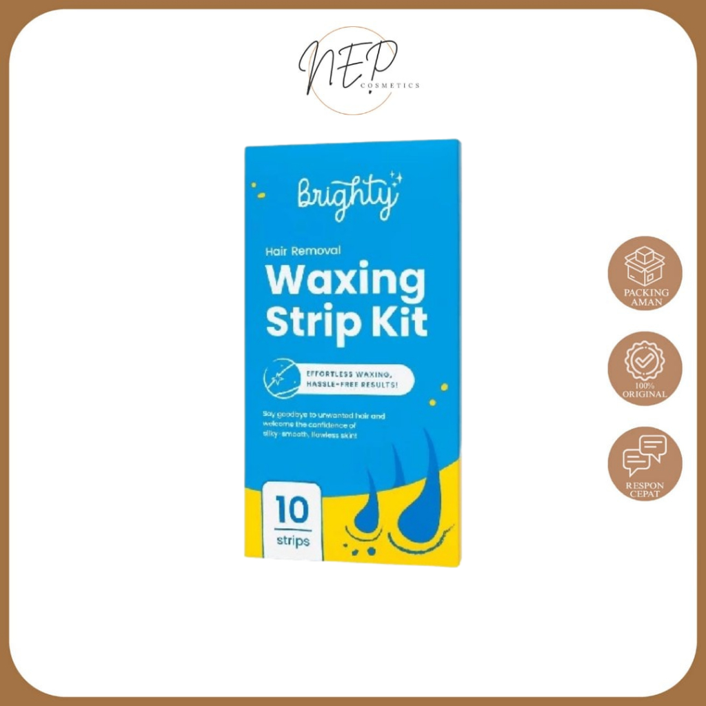 Brighty Hair Removal Waxing Strip Kit Waxing Ketiak Paket Waxing