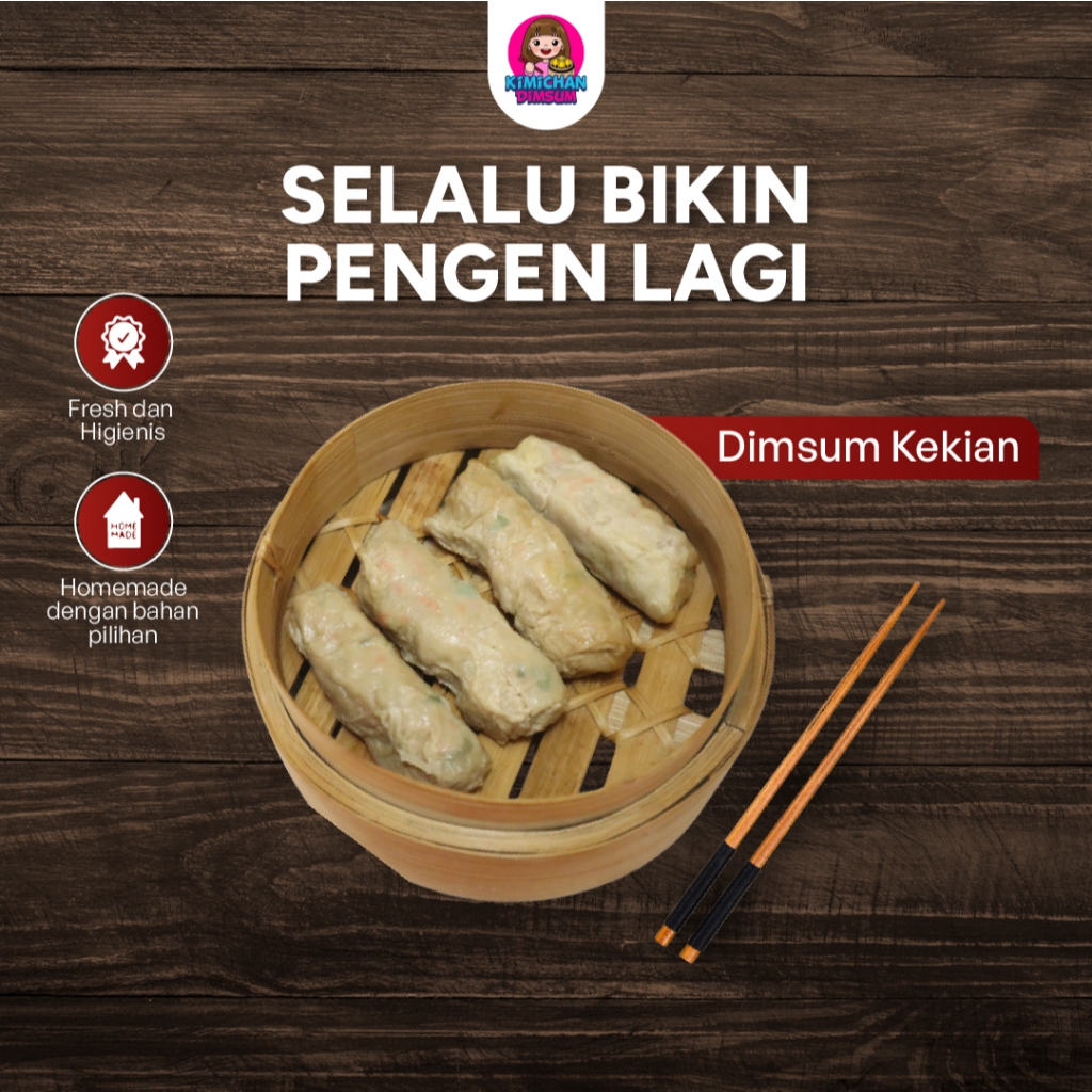 

Dimsum Kekian Ayam Mix Ikan Balut Kulit Tahu Kukus Frozen Food Halal isi 10pcs by Kimichan Dimsum