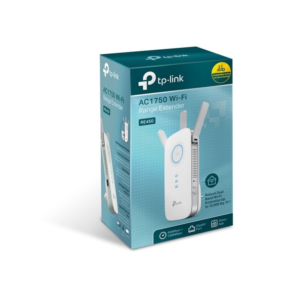 Tplink RE450 AC1750 DUAL BAND WIFI RANGE EXTENDER