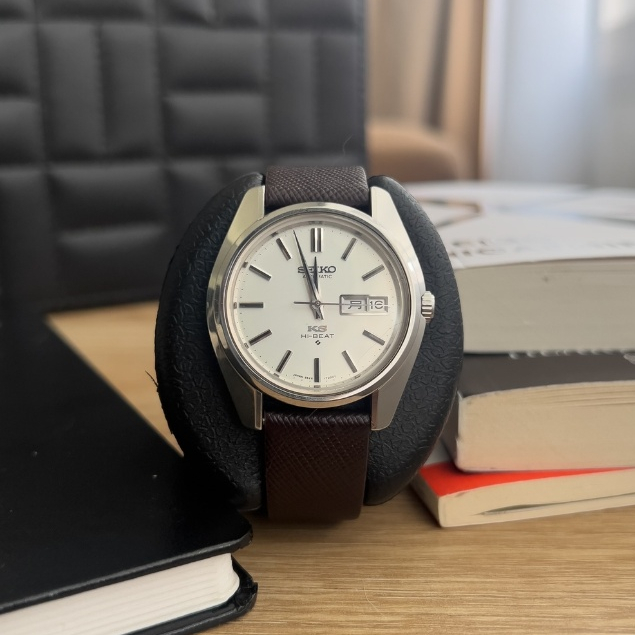 (Terjual) King Seiko 5626-7000 Automatic Japan - Hi Beat - Badge Emas - Original - Kanji date