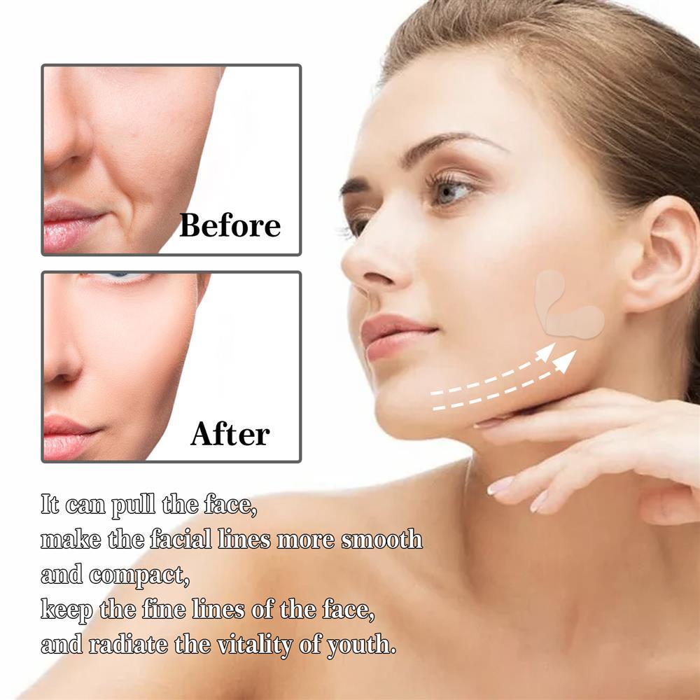 40Pcs Face Lift Tape Invisible V-Shaped Invisible Tape Instant Face Lift Tape