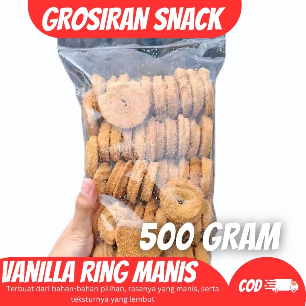 

500 GRAM KUE VANILLA RING / BUTTER COOKIES / MONDE BUTTER COOKIES