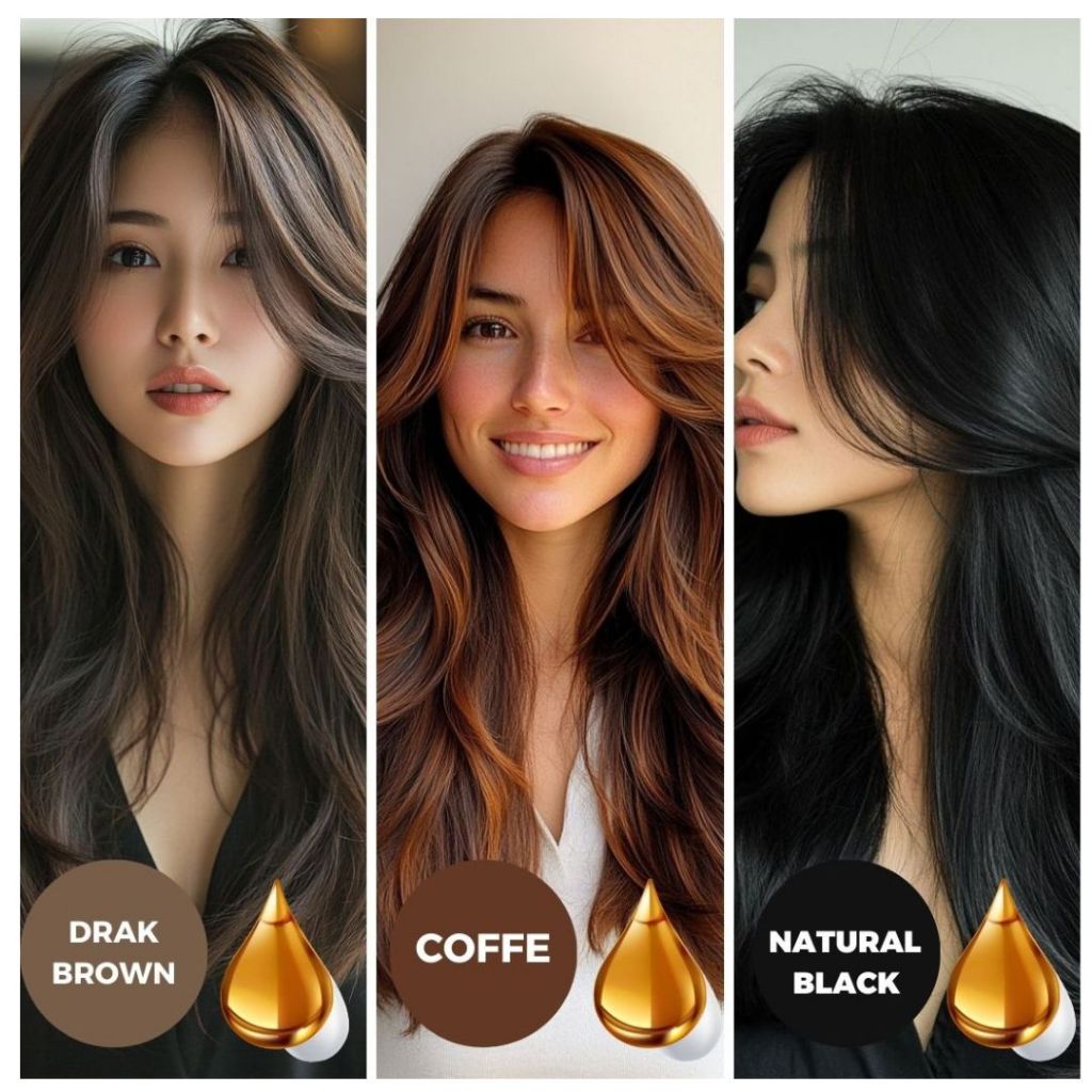 Pewarna rambut tidak perlu diputihkan, pewarna tanaman murni, pewarnaan rambut mudah di rumah (pewar