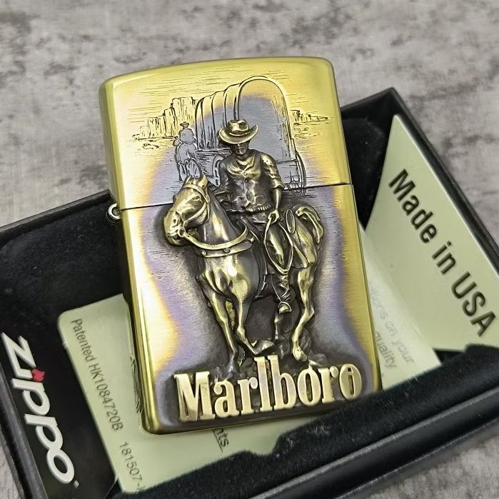 Zippo MB Cowboy Emblem Brass Limited Edition Original