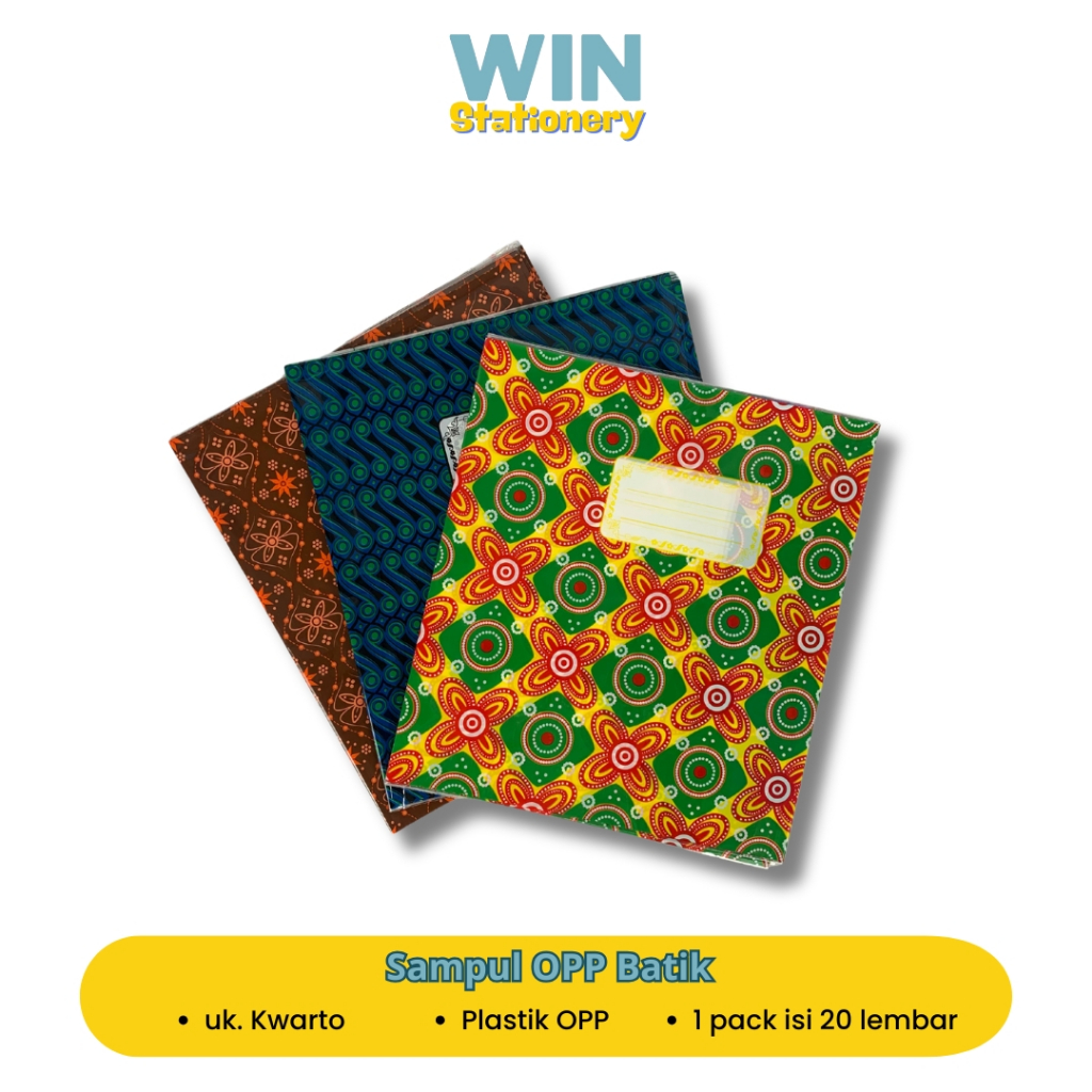 

Worry Sampul Buku Tulis Kwarto Motif Batik