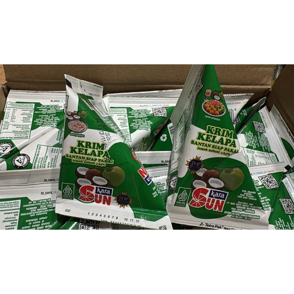 

Santan sun kara 65 ml isi 36 pcs