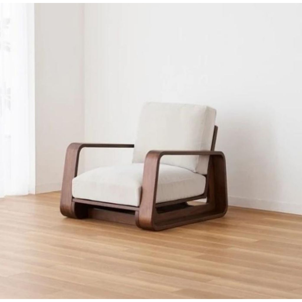 Sofa Single Minimalis / Sofa Minimalis / Sofa Kayu Jati / Sofa Santai