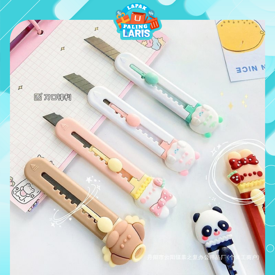 

LPL Cutter Mini Portable Karakter Kartun Pisau Pemotong Kertas Model Tapak Hewan Cutter Unboxing Travel Kit Paper Lucu Hand Cutter Paw Mini Serbaguna