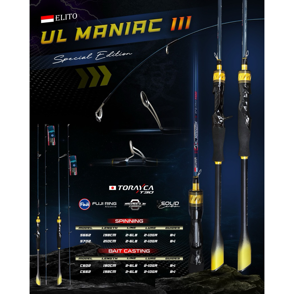 JORAN ELITO UL MANIAK GEN 3 ULTRALIGHT FUJI ALCONITE RING GUIDE