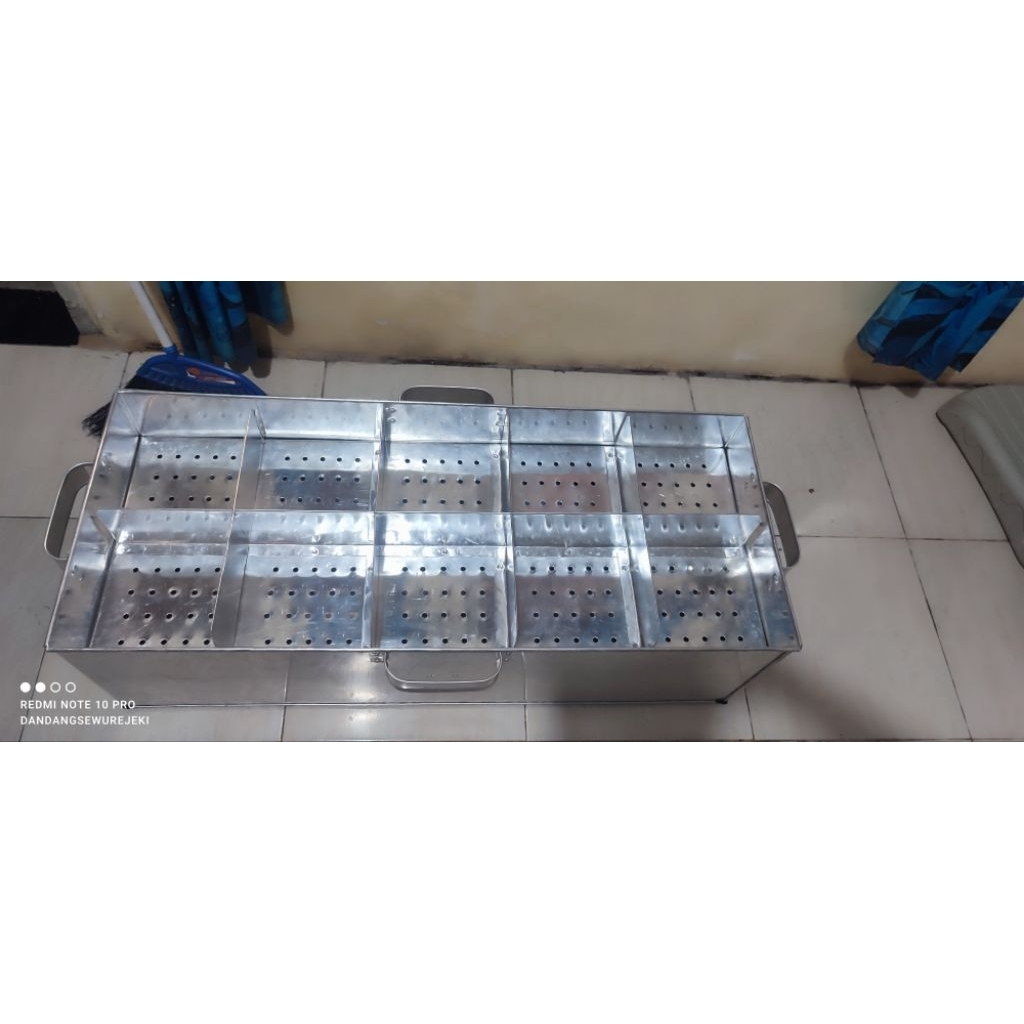 dandang kotak untuk siomay, cilok dll uk p. 100 L. 40 T. 30