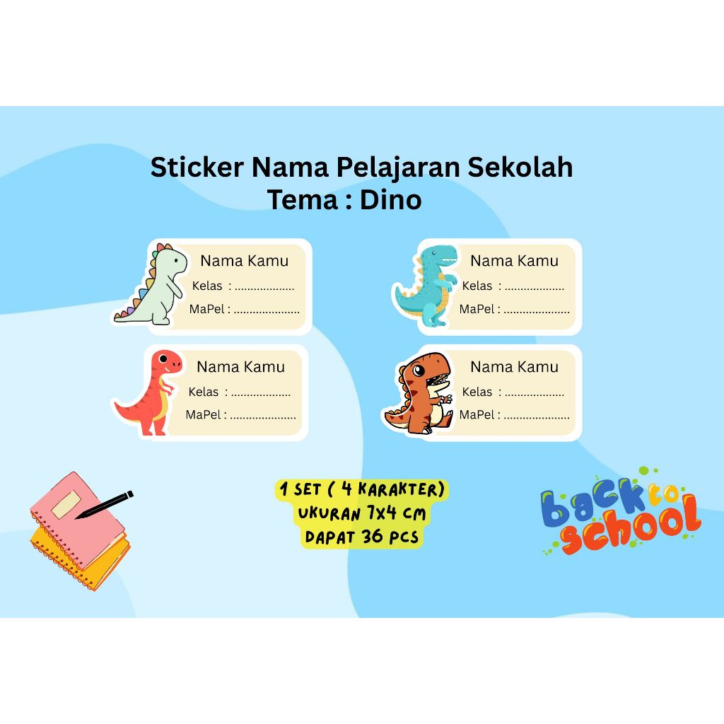 

Sticker Nama Label Buku Mapel | Label Buku Pelajaran | Custom Sticker Nama