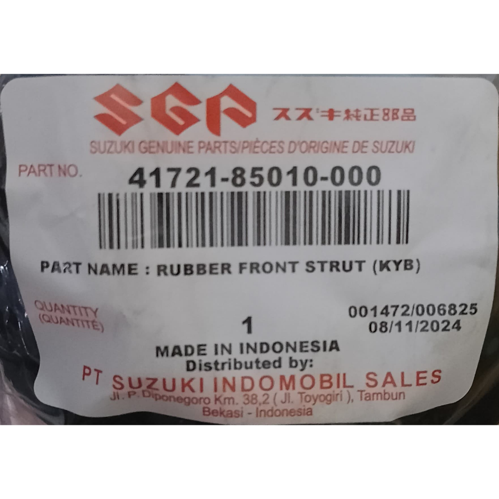 KARET SUPORT SHOCK SUZUKI FUTURA, APV/ARENA, MEGA CARRY / S41721-85010-000