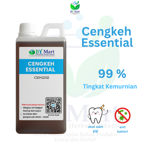 BY KIMIA & HERBAL - Minyak Cengkeh / Cengkeh essential / Clove leaf Oil