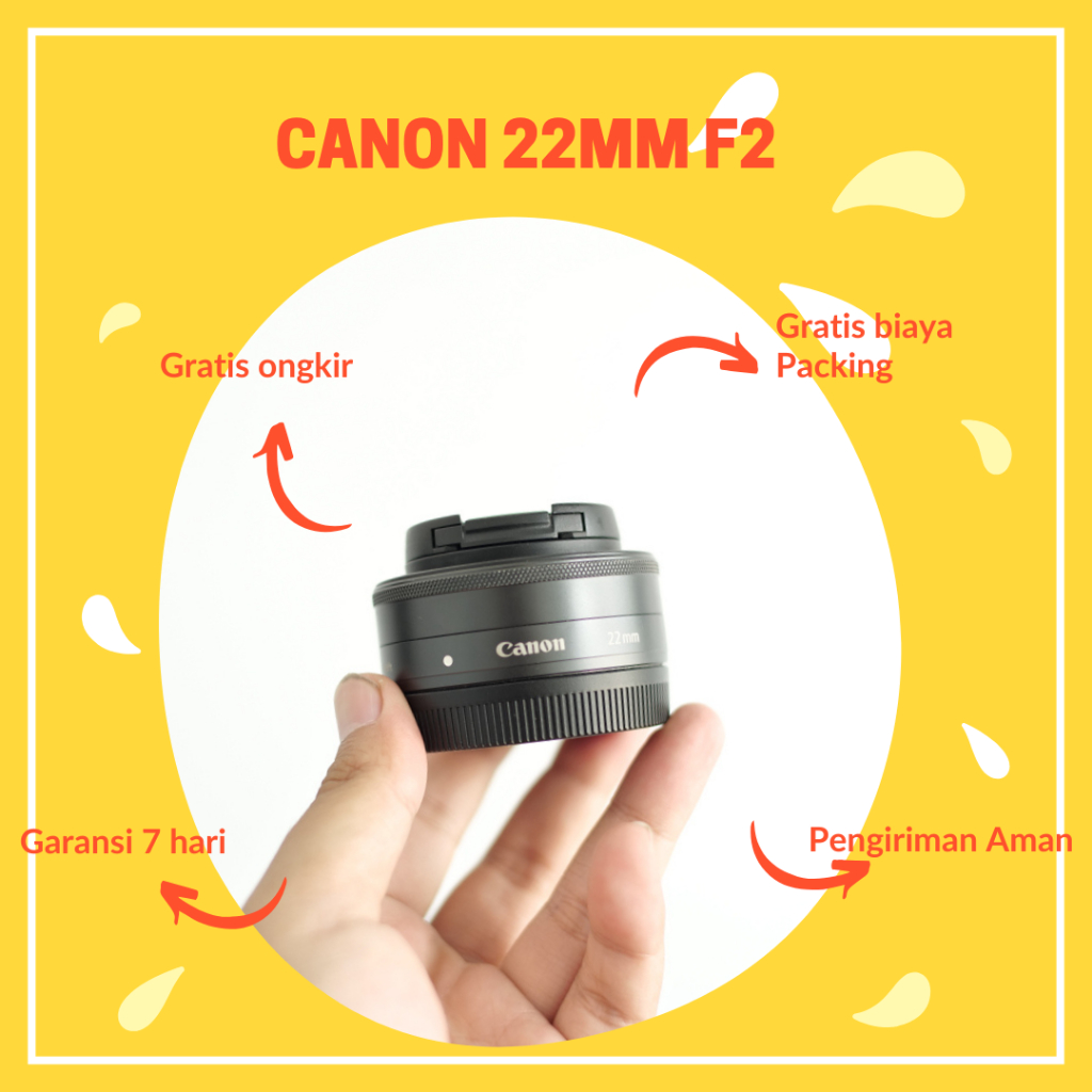 CANON 22MM F2 STM LENSA FIX MIRRORLESS CANON