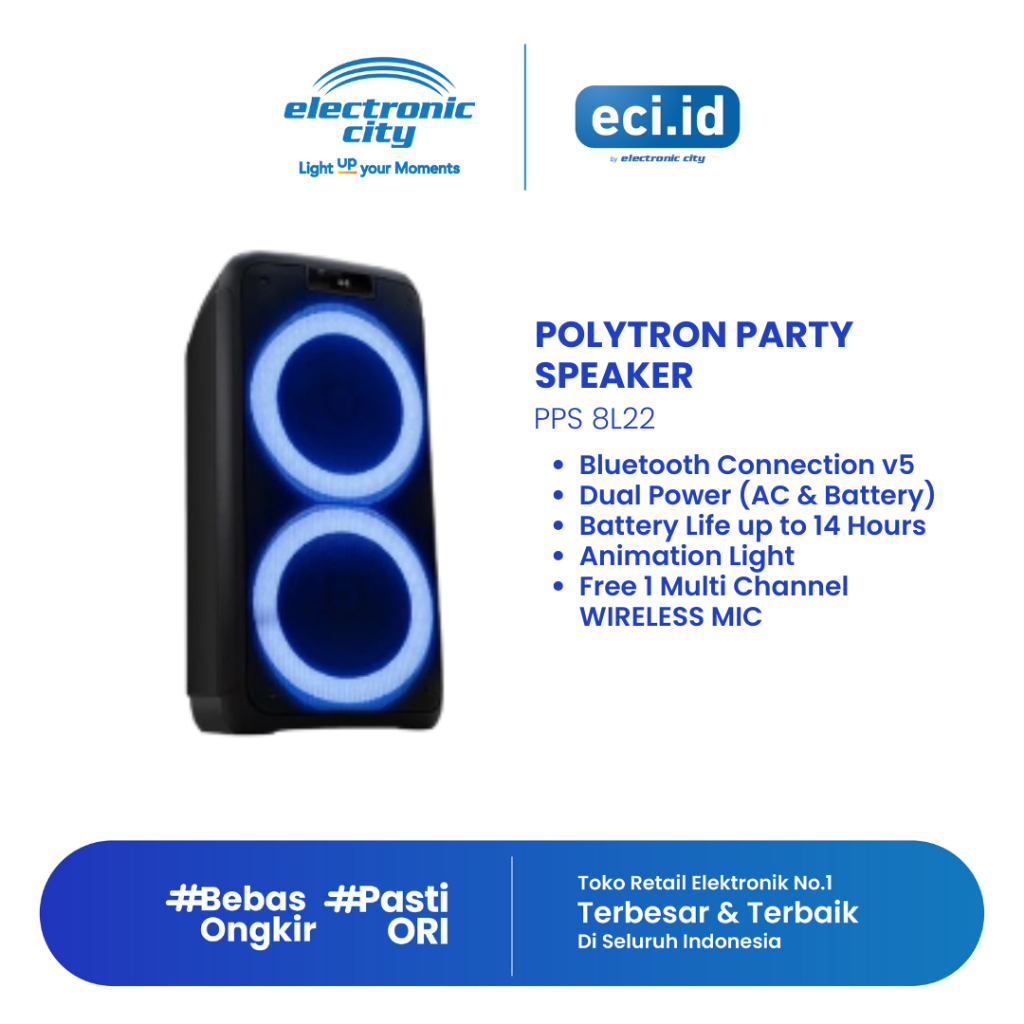 Polytron Party Speaker - PPS 8L22